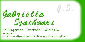 gabriella szathmari business card